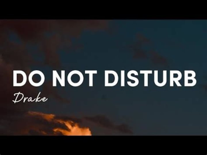 Do not disturb by drake lyrics