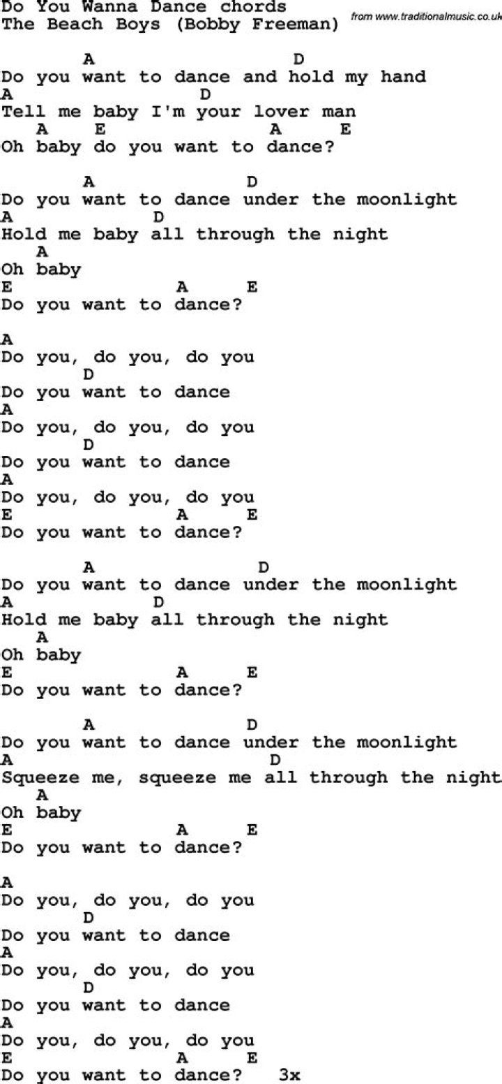 Do you wanna dance pastpr troy lyrics