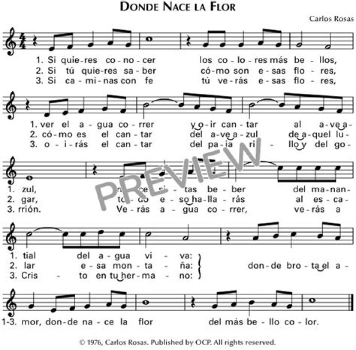 Donde nace la flor lyrics