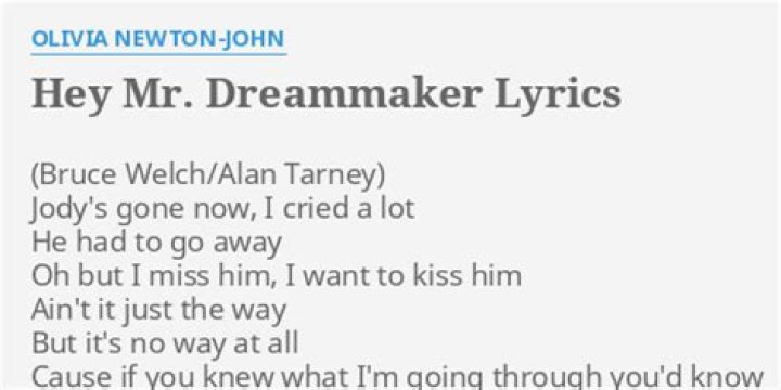 Dreammaker lyrics
