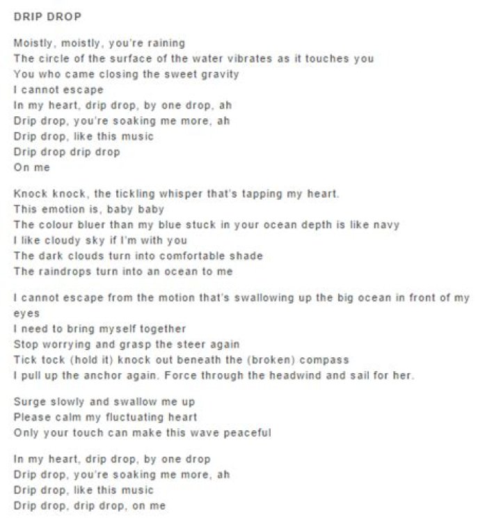 Drip my drip my drip lyrics