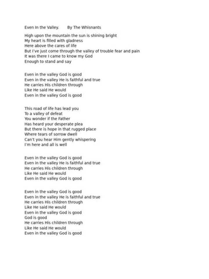Dry bone in the valley lyrics lyrics