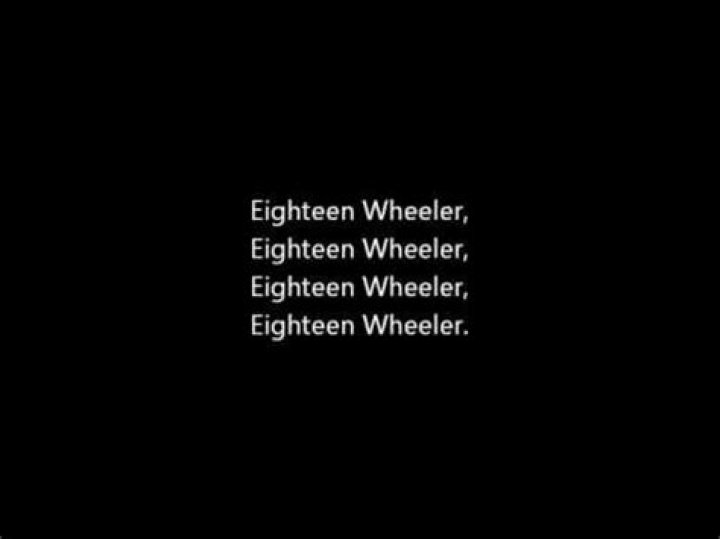 Eighteen wheeler lyrics