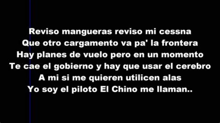 El alegres del barranco el chino piloto lyrics