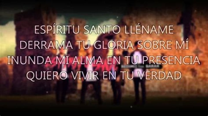 Espiritu santo llename redimi2 lyrics