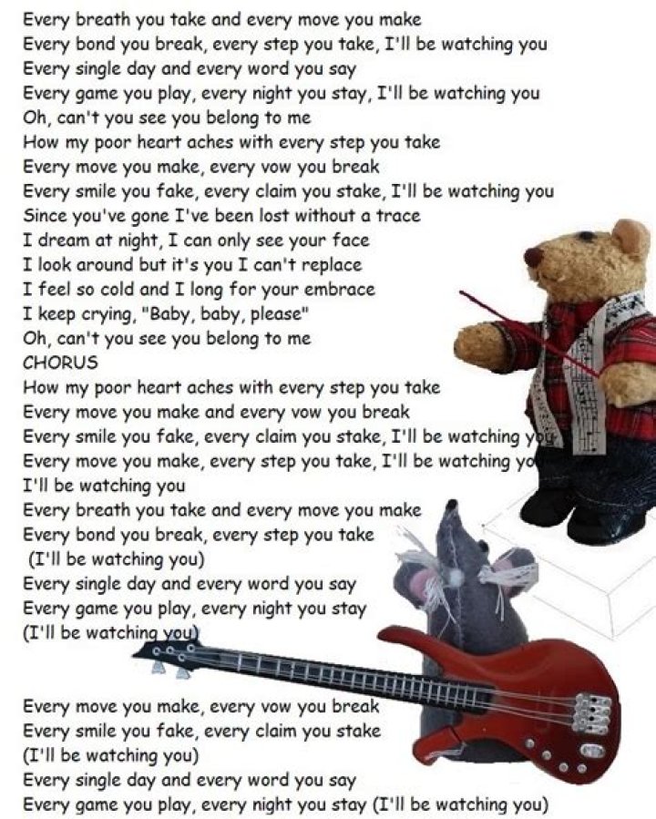 Every step i take every move i make lyrics