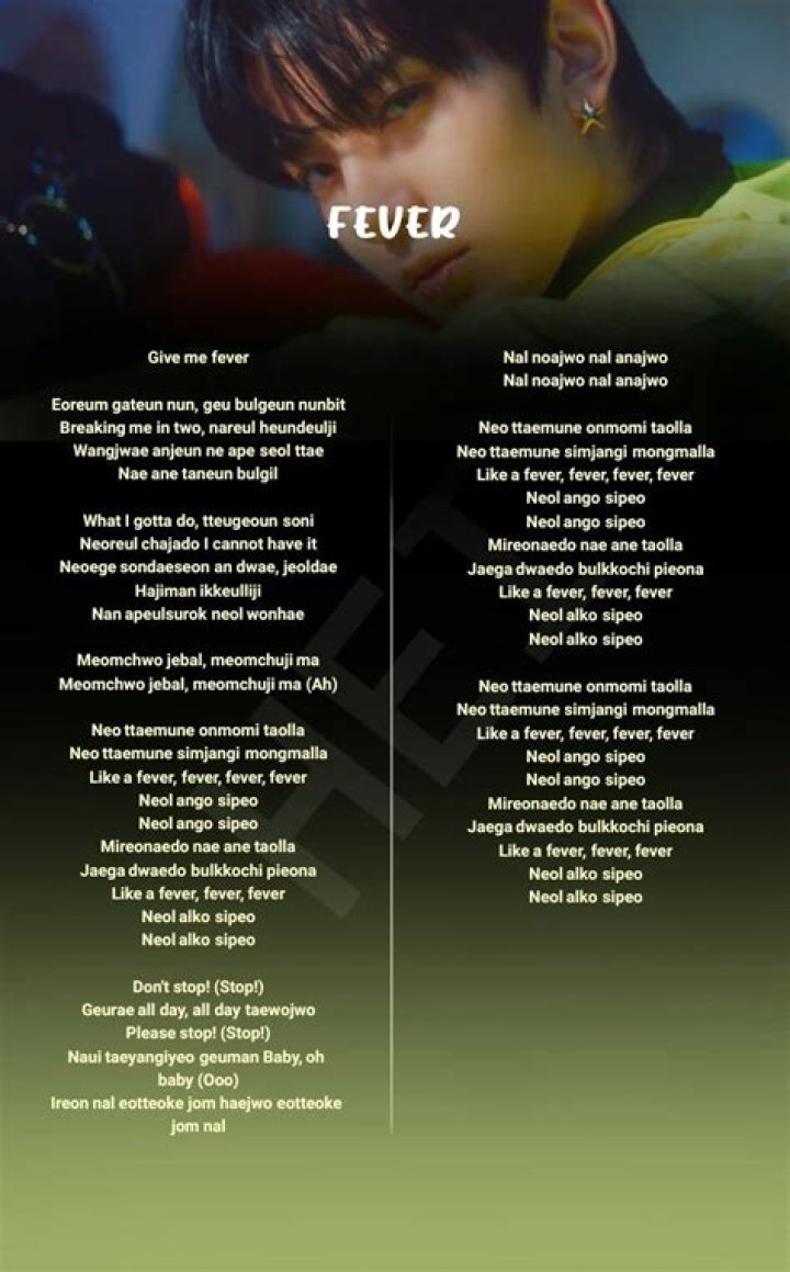 Fever enhypen lyrics