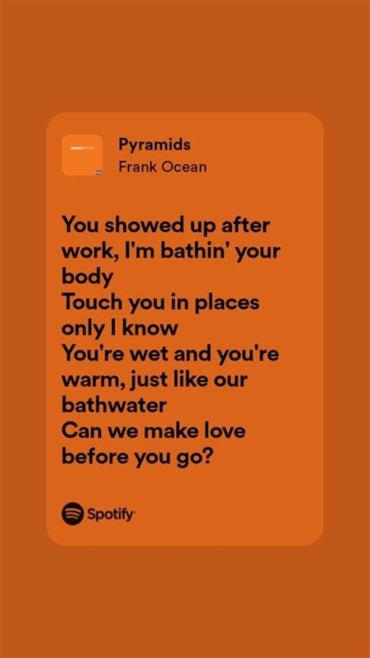 Figurative language in frank ocean lyrics