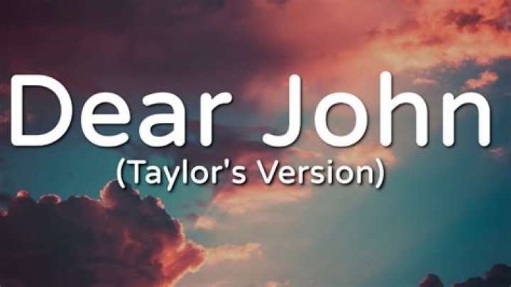 Figurative language in the taylor swift dear john lyrics