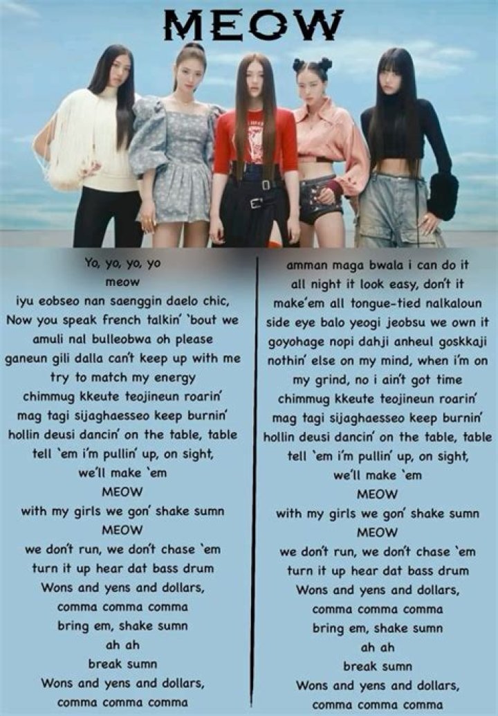 Fooling the runway never the black cat meow lyrics