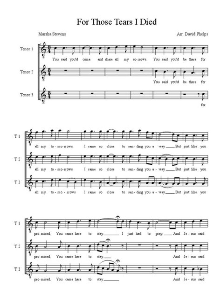 For those tears i died david phelps lyrics