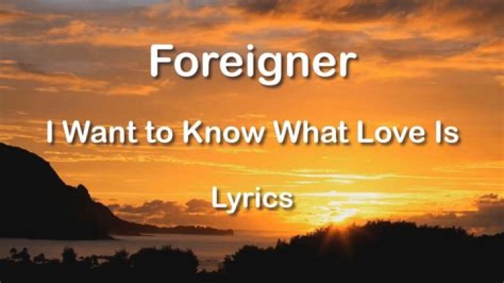 Foreigner lyrics
