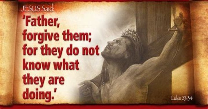 Forgive the, for they do not know what they are doing lyrics