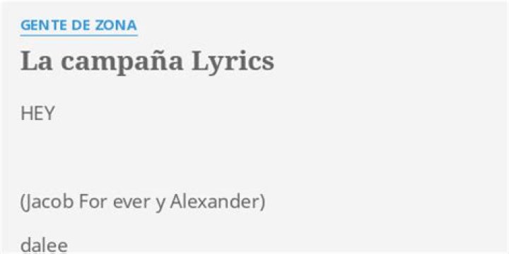 Gente De Zona La Campaña Lyrics English Translation