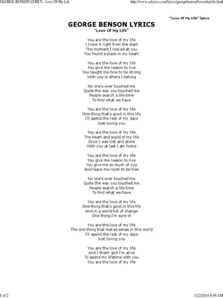 George benson lyrics