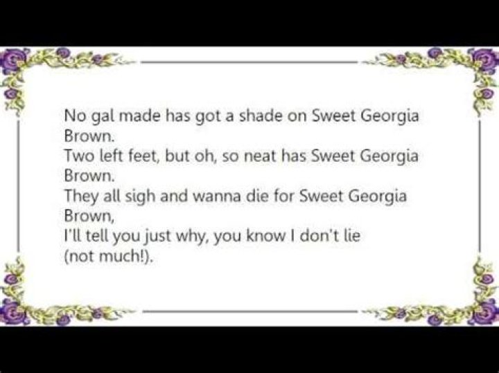 Georgia brown lyrics