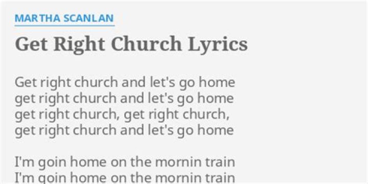 Get right church and lets go home lyrics