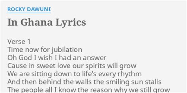 Give you my heart rocky dawuni lyrics