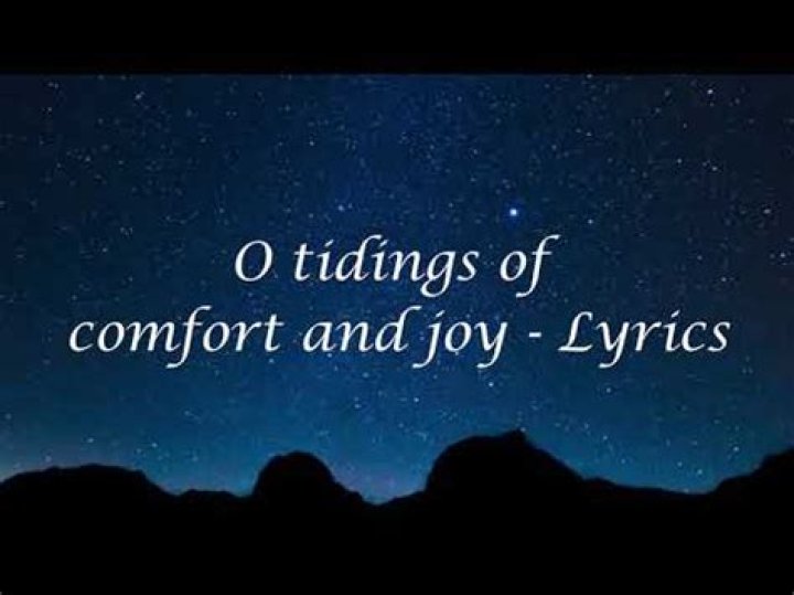 Glad tidings of comfort and joy lyrics