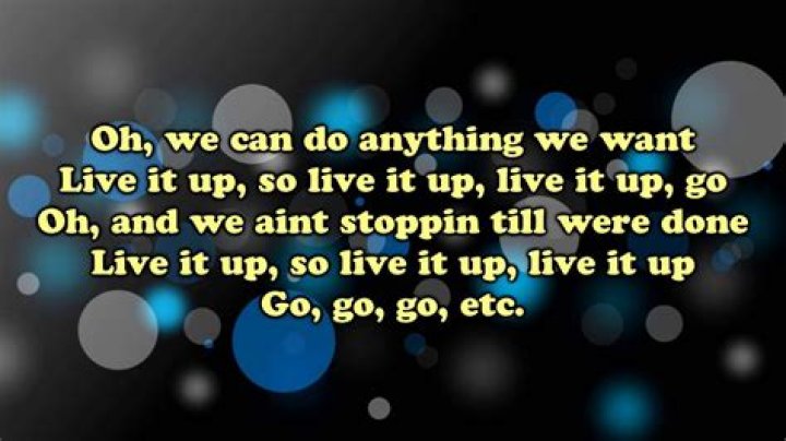 Gotta live it up lyrics