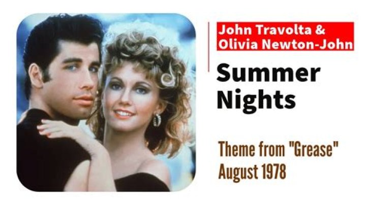 Grease summer night lyrics