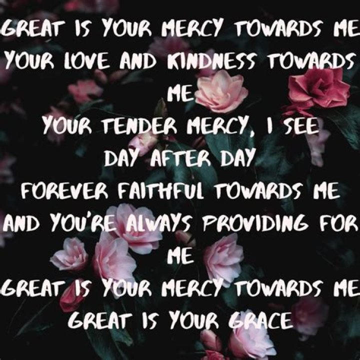 Great is your mercy towards me your loving kindness lyrics