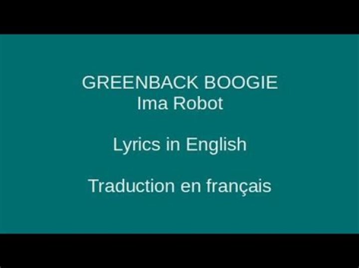 Greenback boogie version lyrics