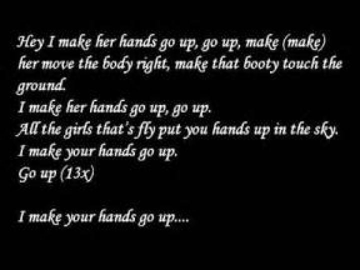 Hands go up lyrics