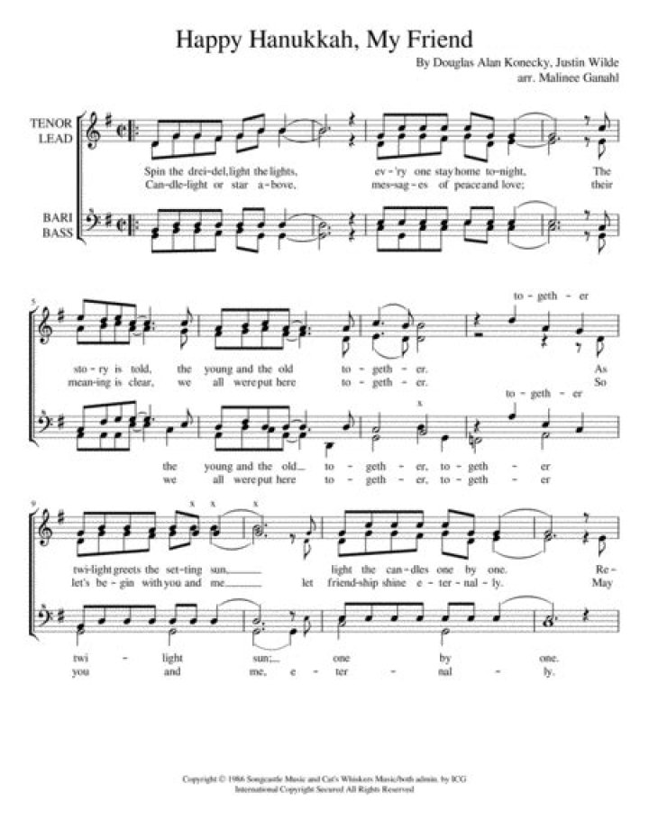 Happy hanukkah my friend lyrics