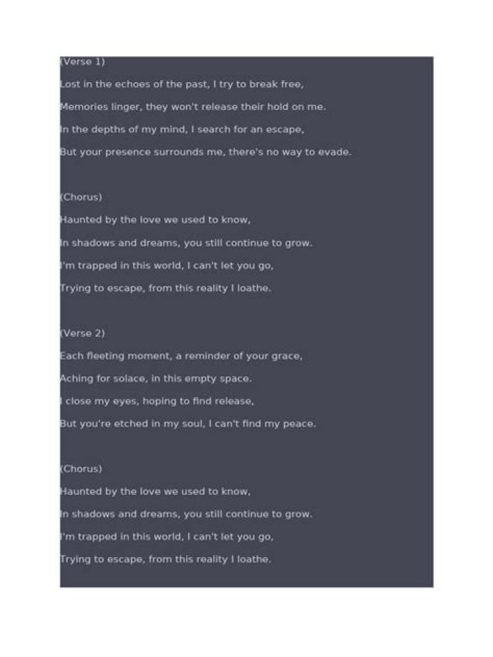 Haunted love lyrics