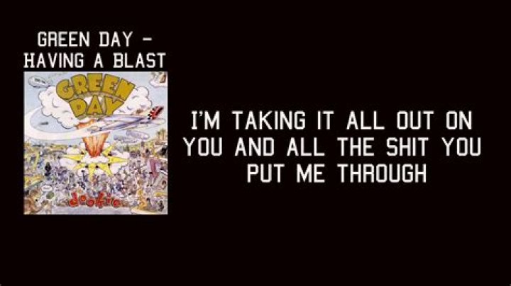 Having a blast lyrics