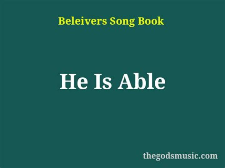 He is able christian artist terry clark lyrics
