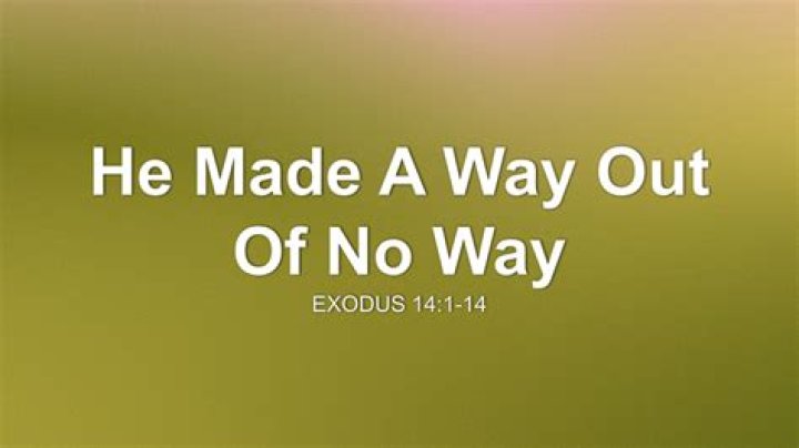 He made a way out of no way lyrics