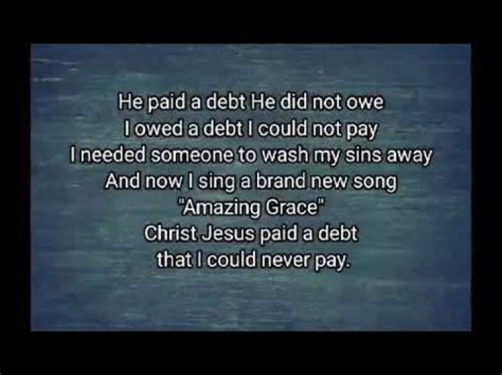 He paid the debt lyrics
