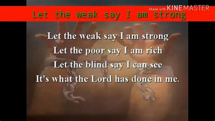 Hillsong...let the weak say iam strong full lyrics