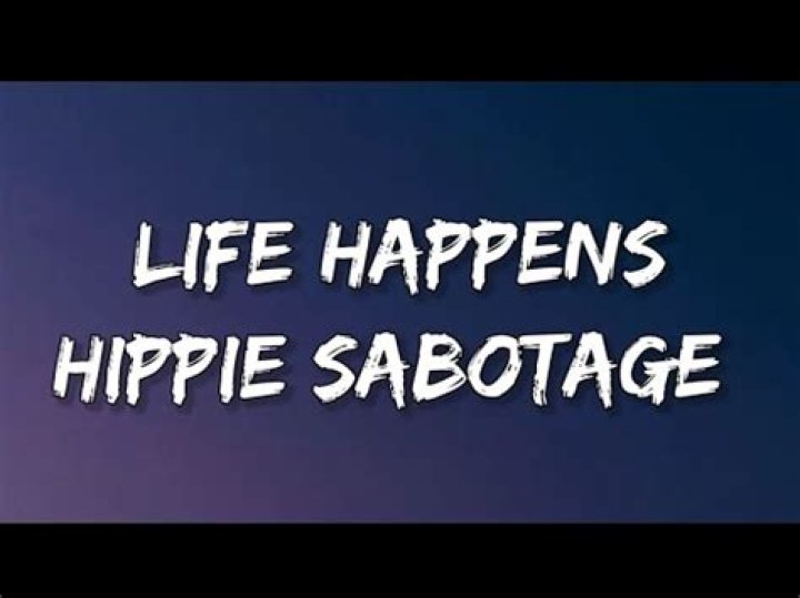 Hippie sabotage life happens full song lyrics