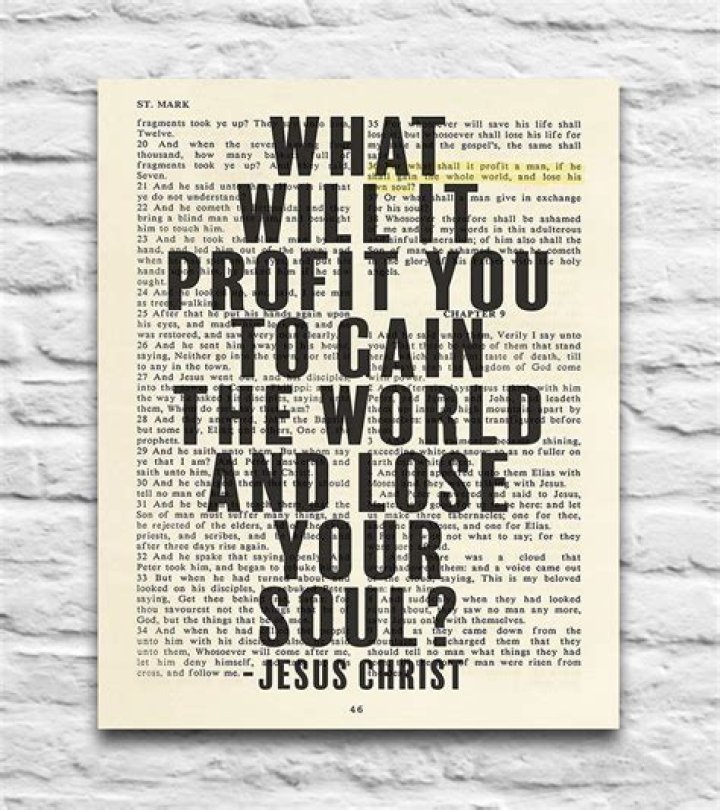How would it profit me to gain the world but lose my soul lyrics
