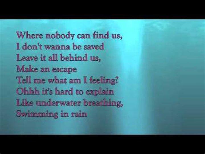 I am breathing underwater lyrics