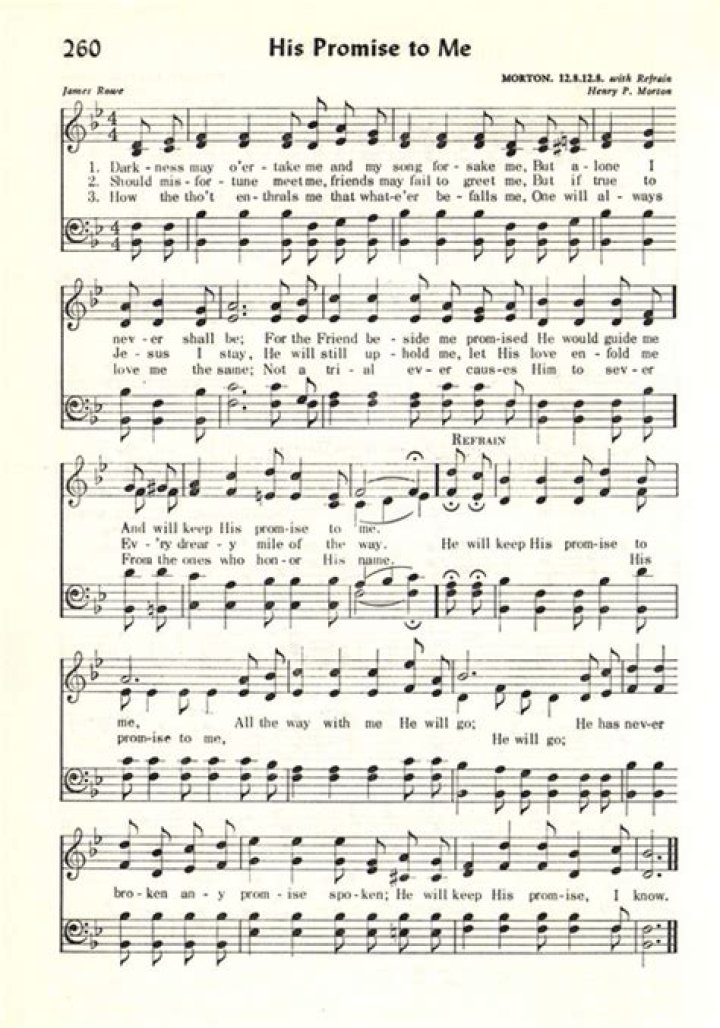 I believe his promise to me lyrics