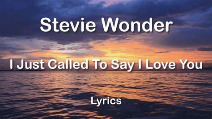 I call you stevie wonder lyrics