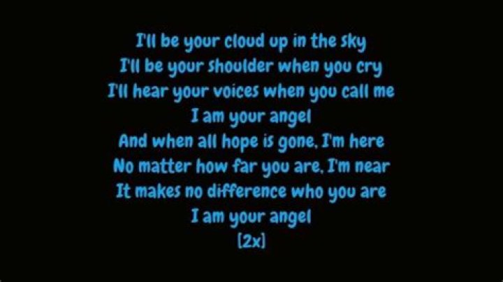 I can be your angel lyrics