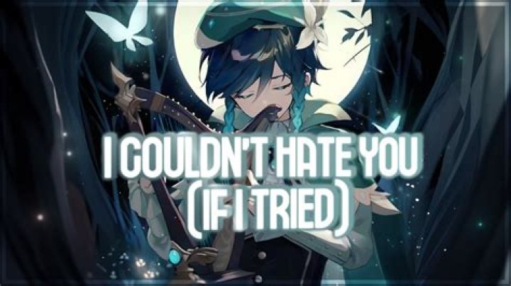 I couldn’t hate you if i tried lyrics