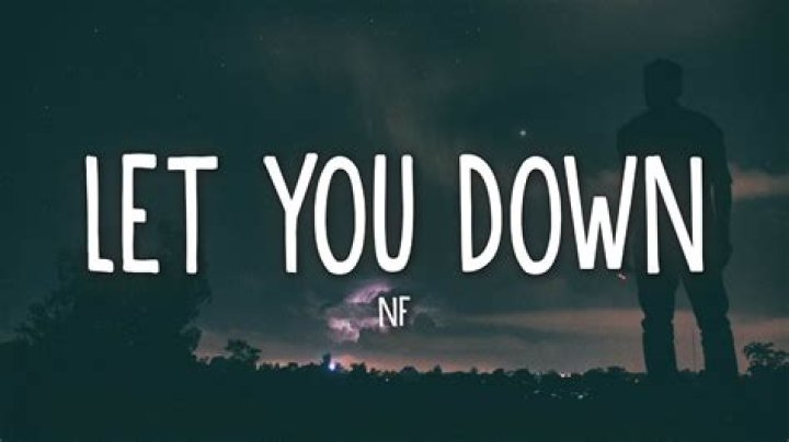 I didnt mean to let you down lyrics
