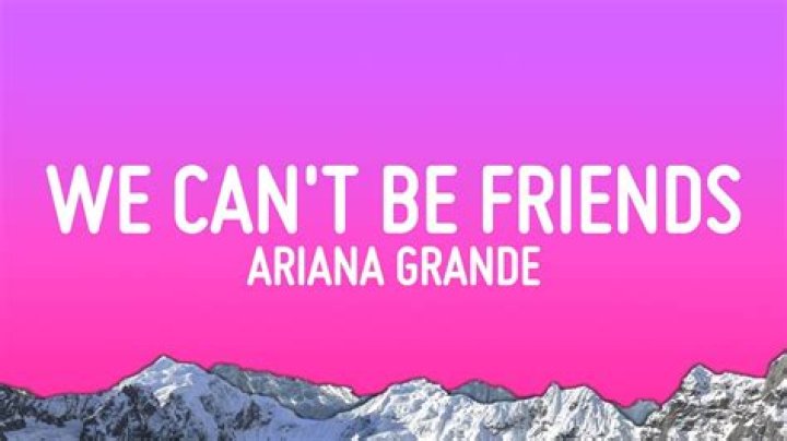 I dont think we can be friends lyrics