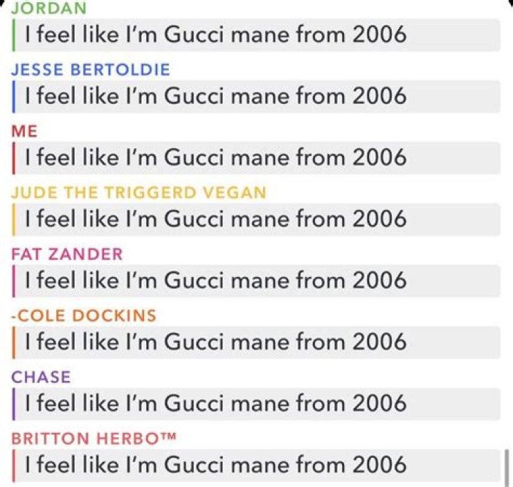 I feel like im gucci mane in 2006 lyrics