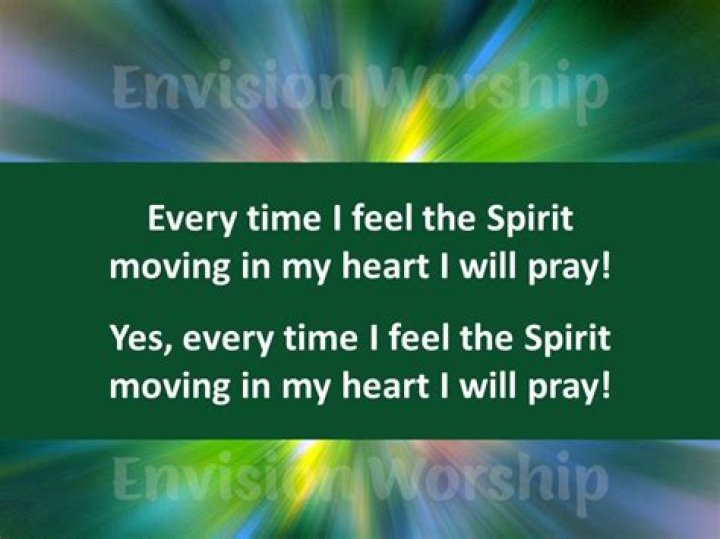 I feel the spirit moving in my soul lyrics