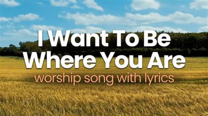 I just wanna be don moen lyrics