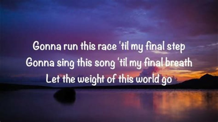 I just wanna running running lyrics