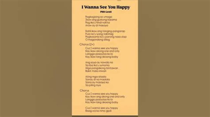 I just wanna see you smile, i just wanns see you happy lyrics