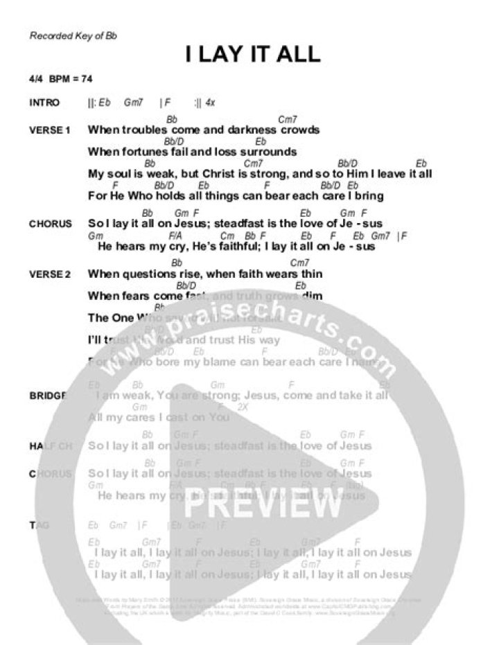 I lay it all, all on the alter mp3 lyrics